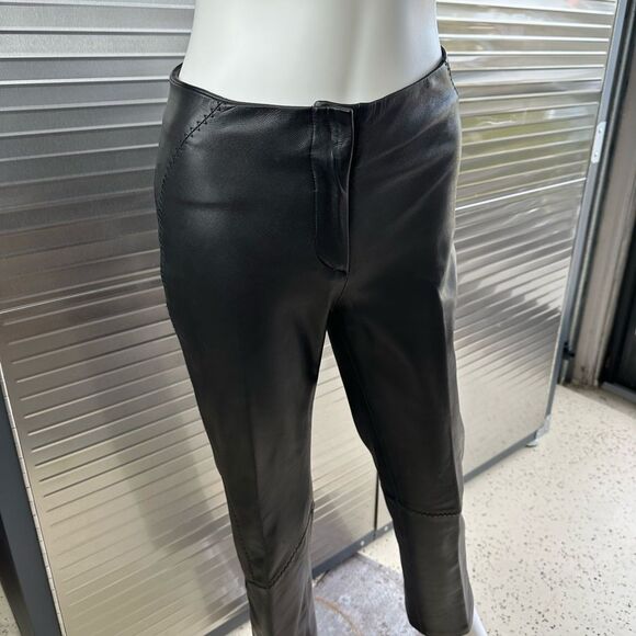 Versus by Versace Leather Slim Pants 24/38 Made in Italy XS - Picture 4 of 15